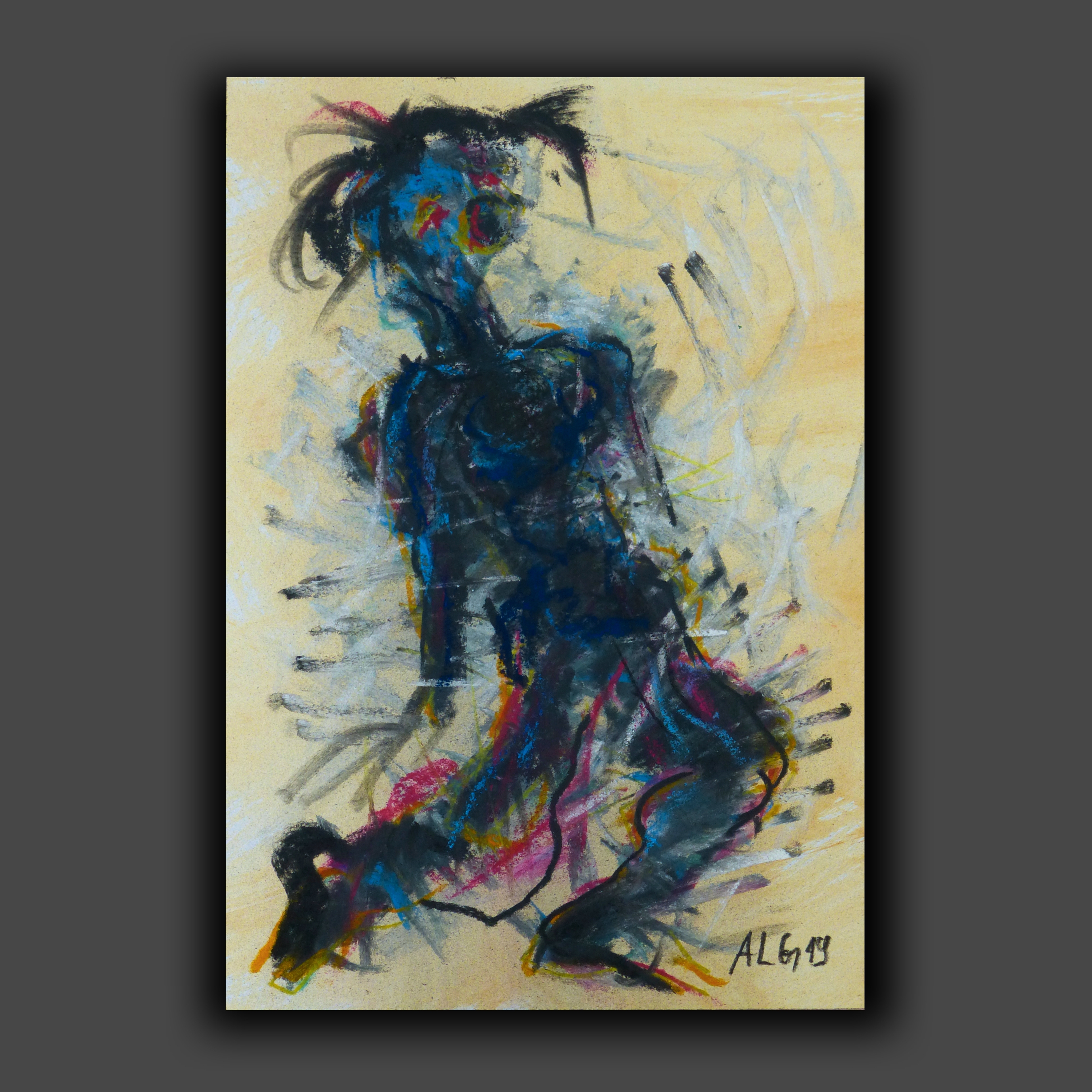 Drawing \ Charcoal chalk pastel 30cm